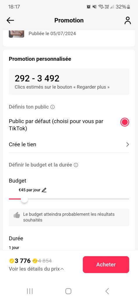 tiktok annonces