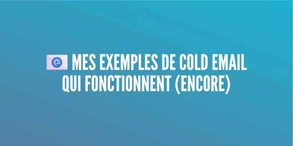 exemples cold email