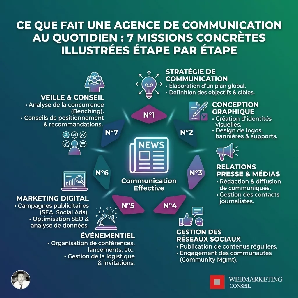 Missions quotidiennes agence communication Caen