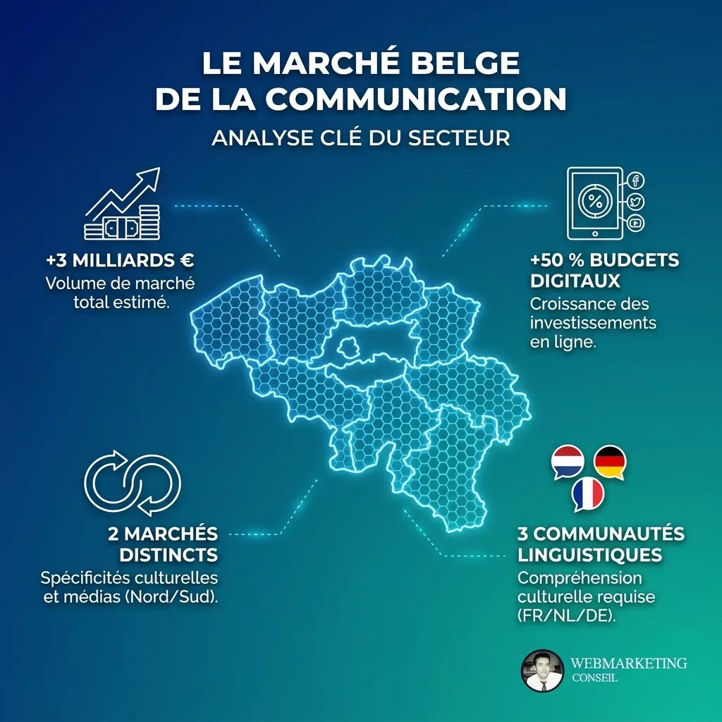 Chiffres clés du marché publicitaire belge
