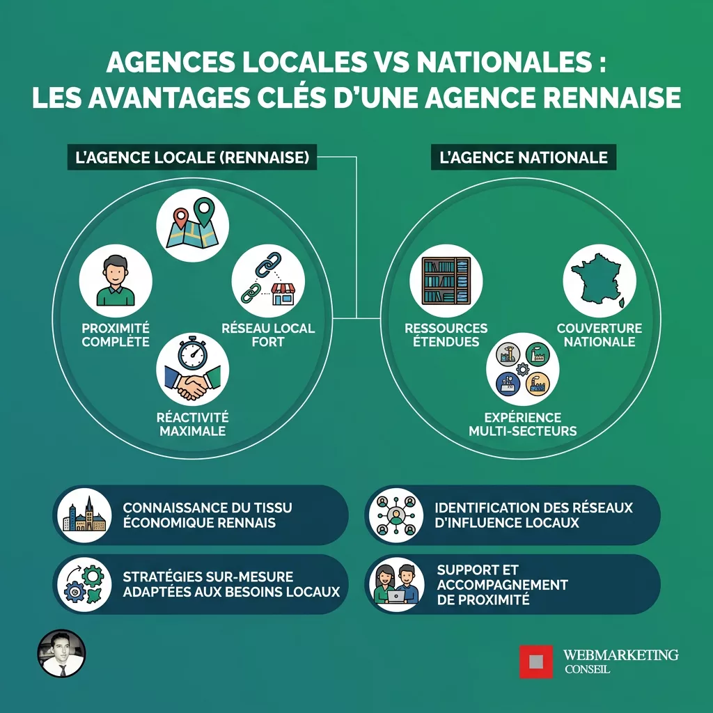 Comparatif agence locale Rennes vs agence nationale