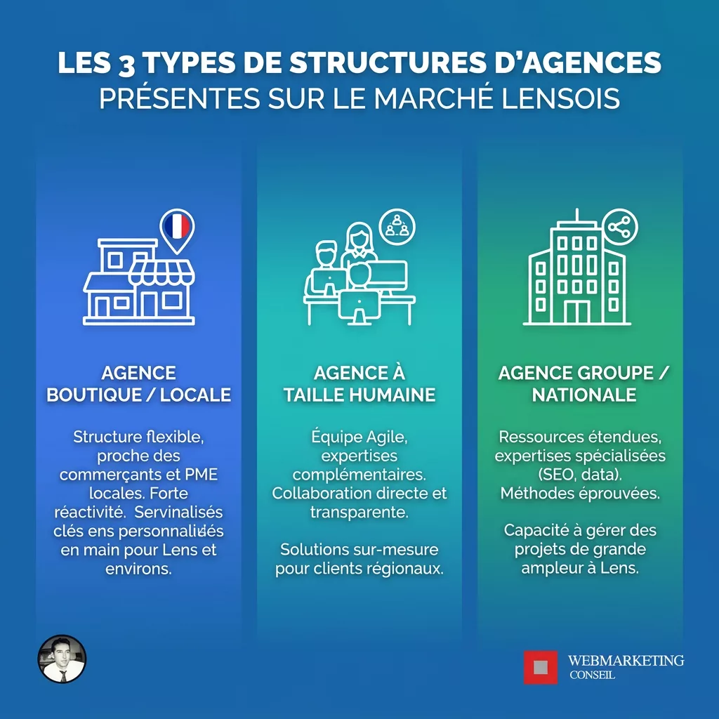 Panorama des agences à Lens