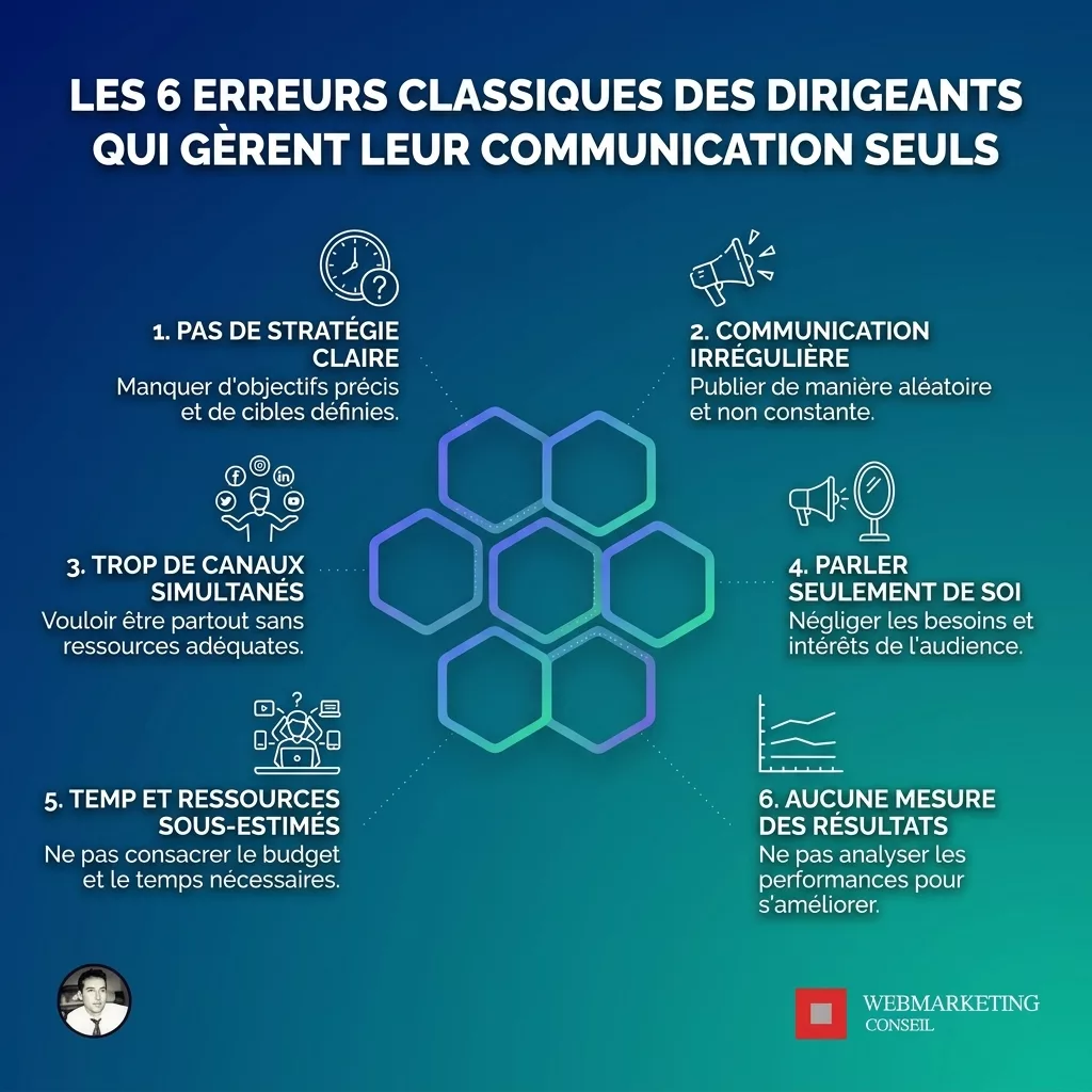 Infographie erreurs communication solo TPE Douaisis