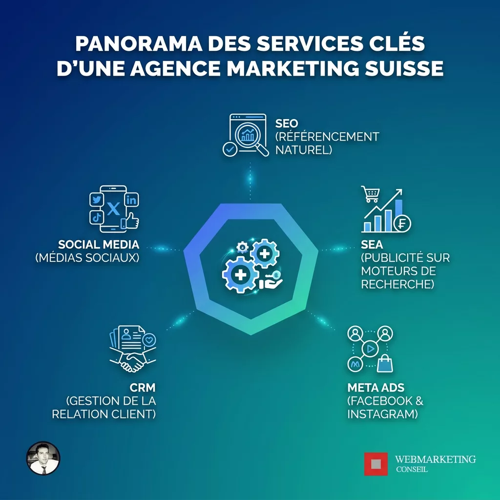 Services proposés par une agence marketing en Suisse