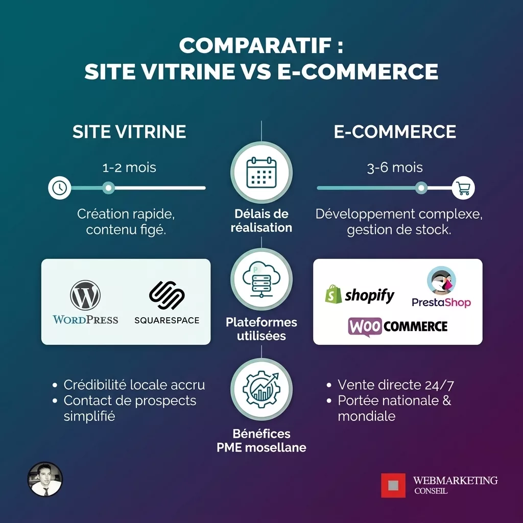 Infographie création site web PME Moselle