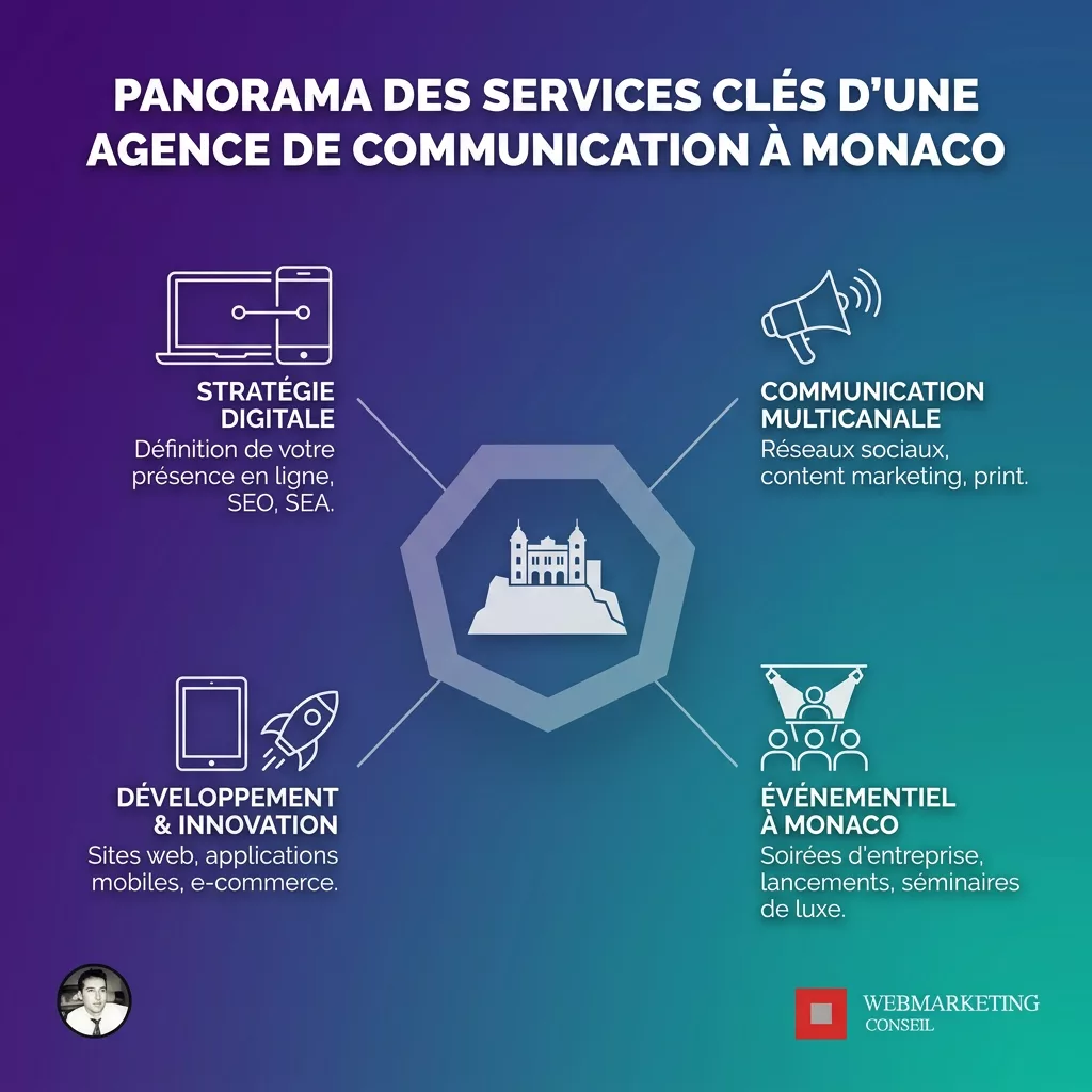 Infographie services agence communication Monaco