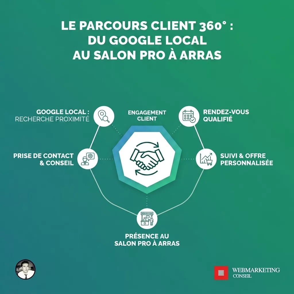 Schéma parcours client multicanal