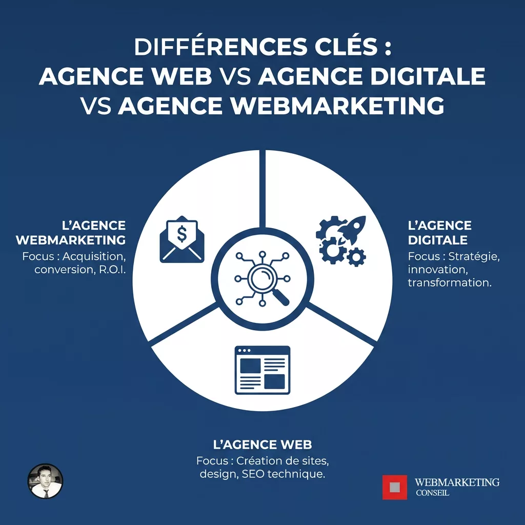 Comparatif types d'agences digitales