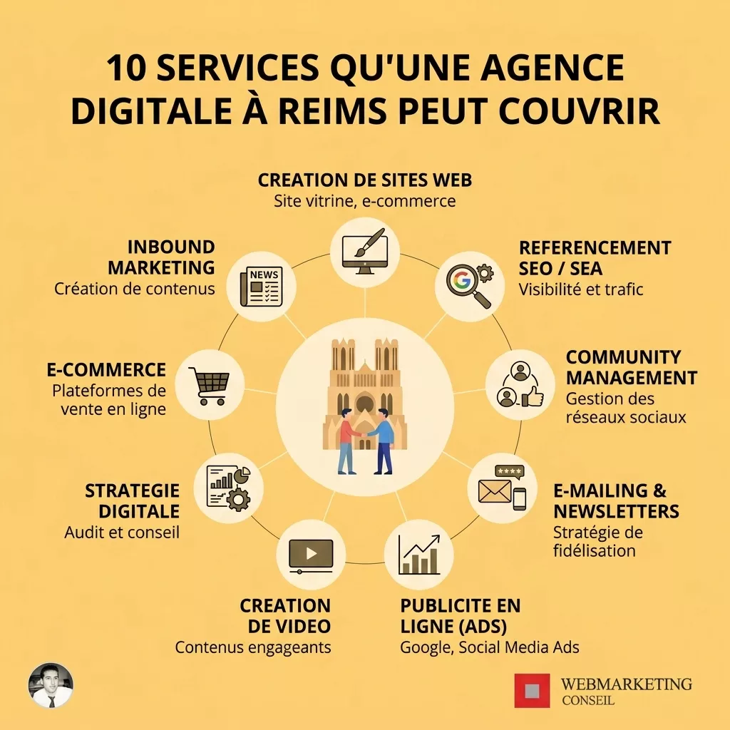 Liste illustrée des services digitaux