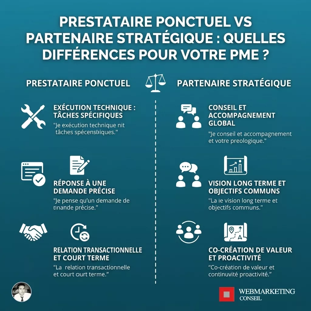 Prestataire ponctuel versus partenaire stratégique
