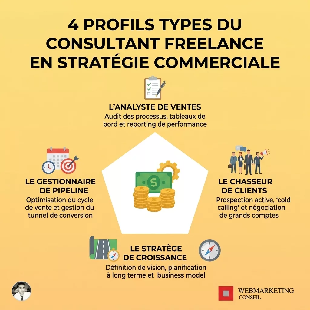 Les différents parcours menant au conseil freelance commercial