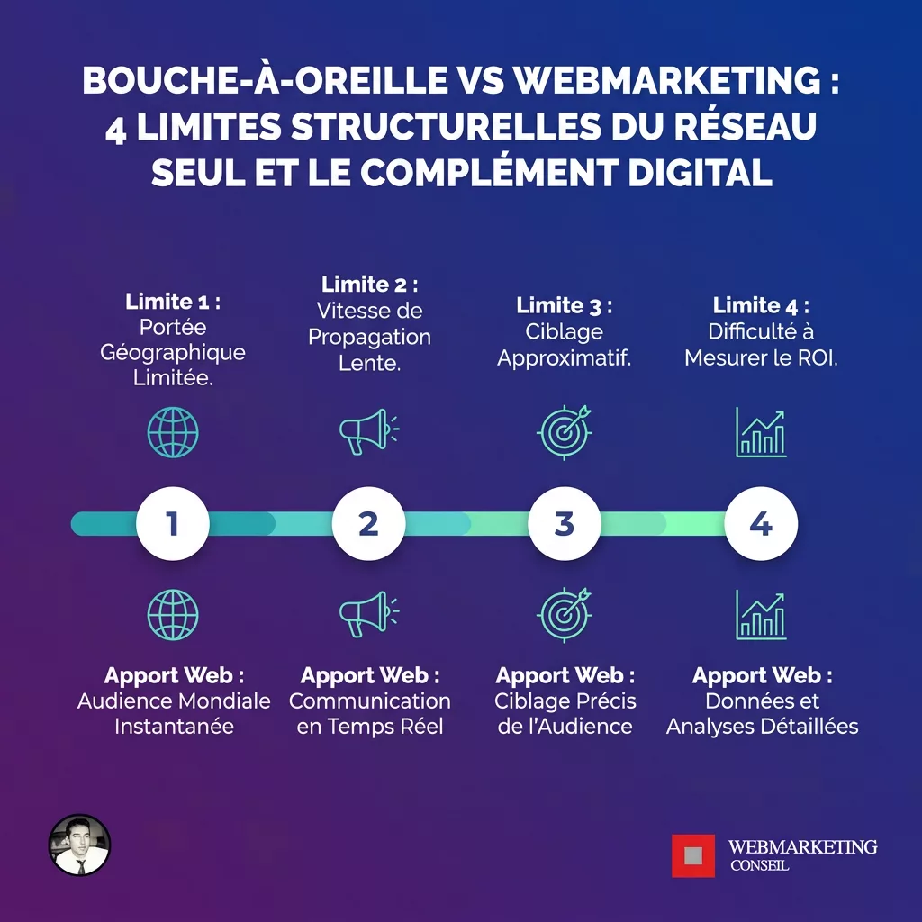 Comparatif bouche-à-oreille et webmarketing pour consultant