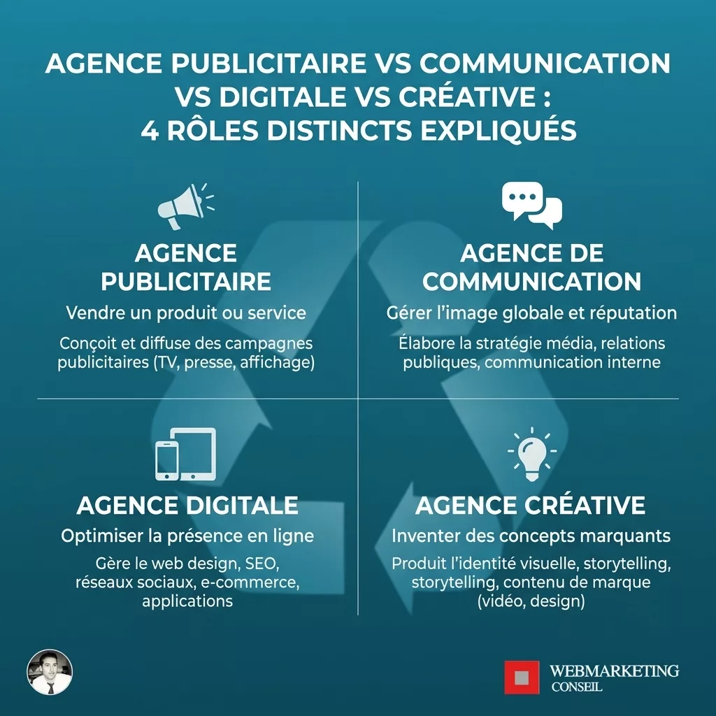 Comparatif types agences publicitaires