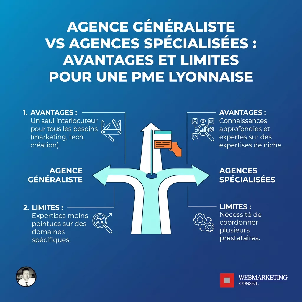 Comparatif agence généraliste vs spécialisée