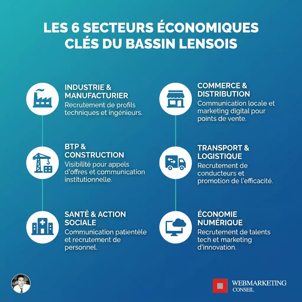 Secteurs économiques du bassin minier de Lens