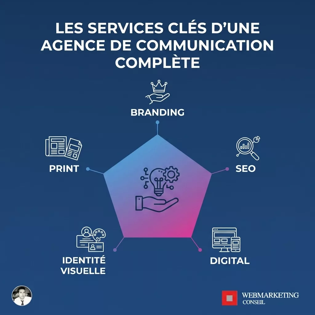 Infographie services agence communication Angers