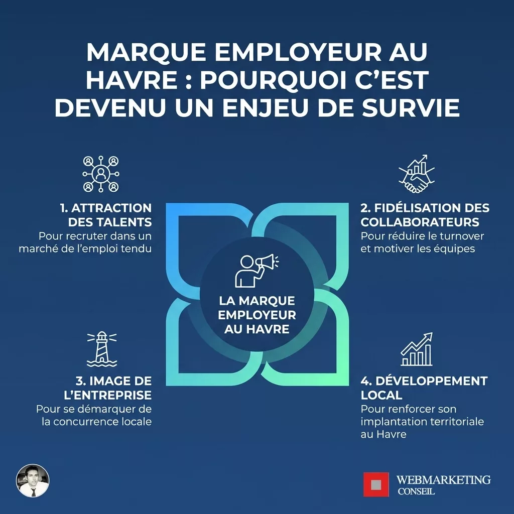 Infographie marque employeur entreprises industrielles havraises