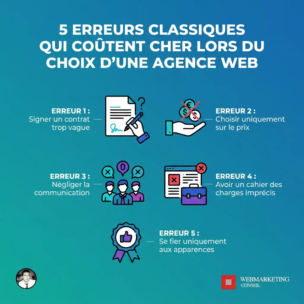 Erreurs à éviter agence digitale Bordeaux