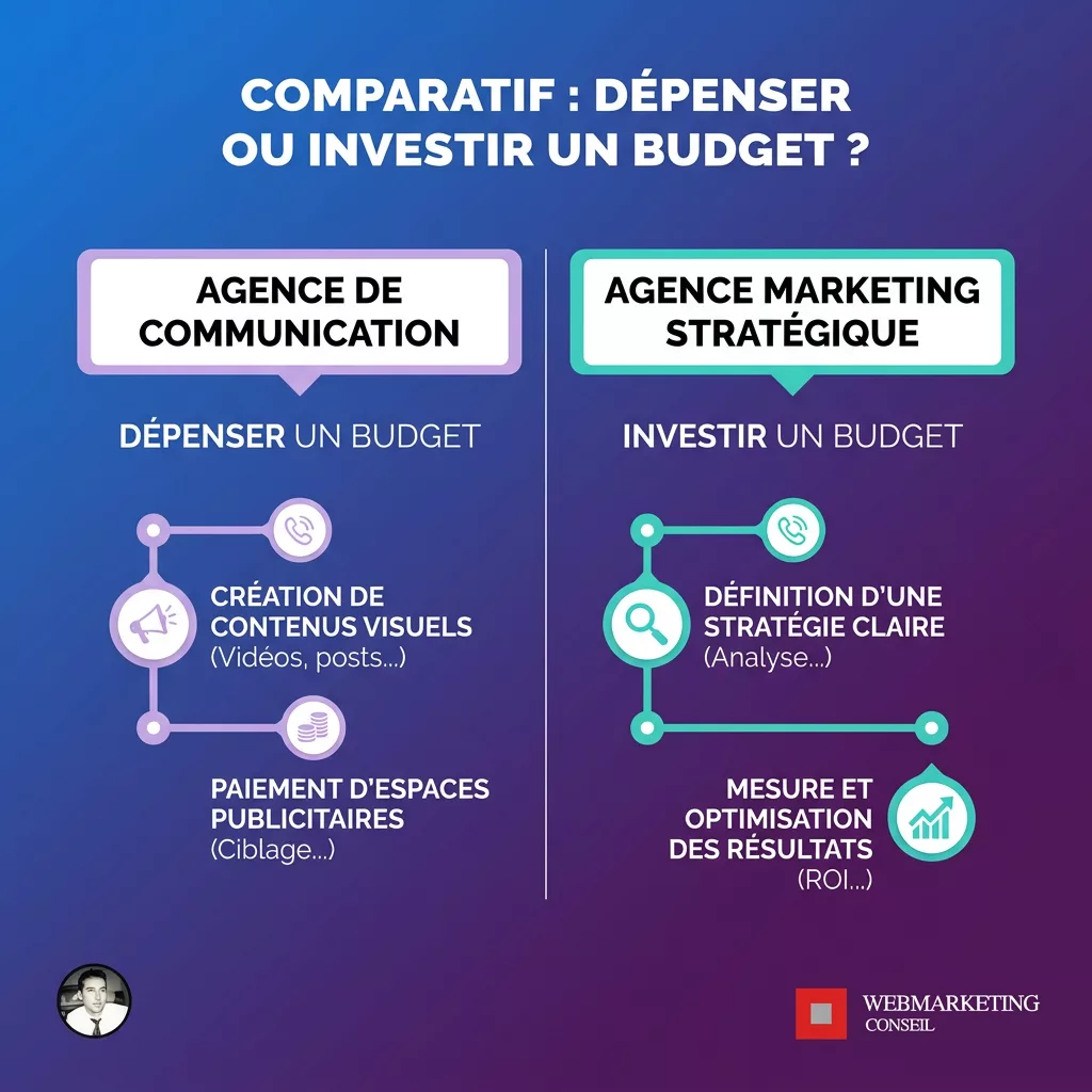 Comparatif agence communication vs agence marketing