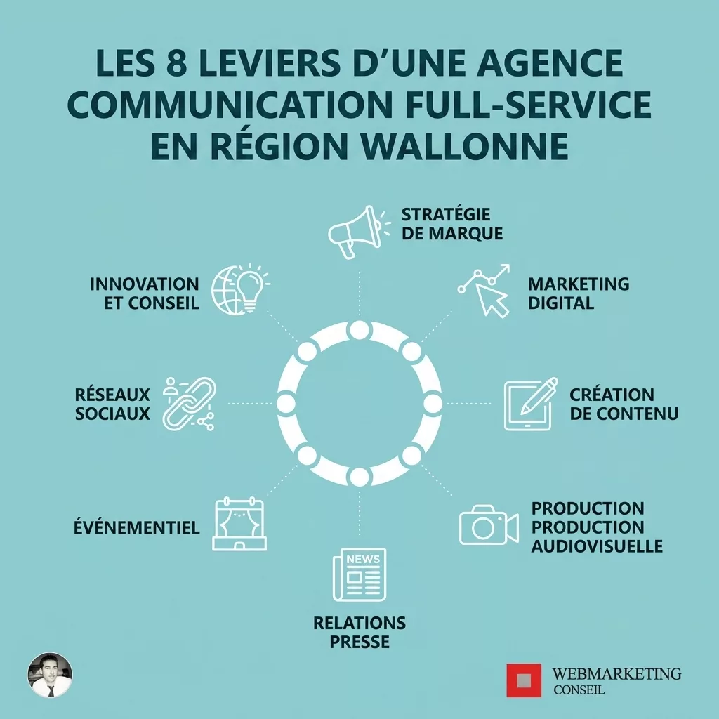 Leviers agence communication complète Liège