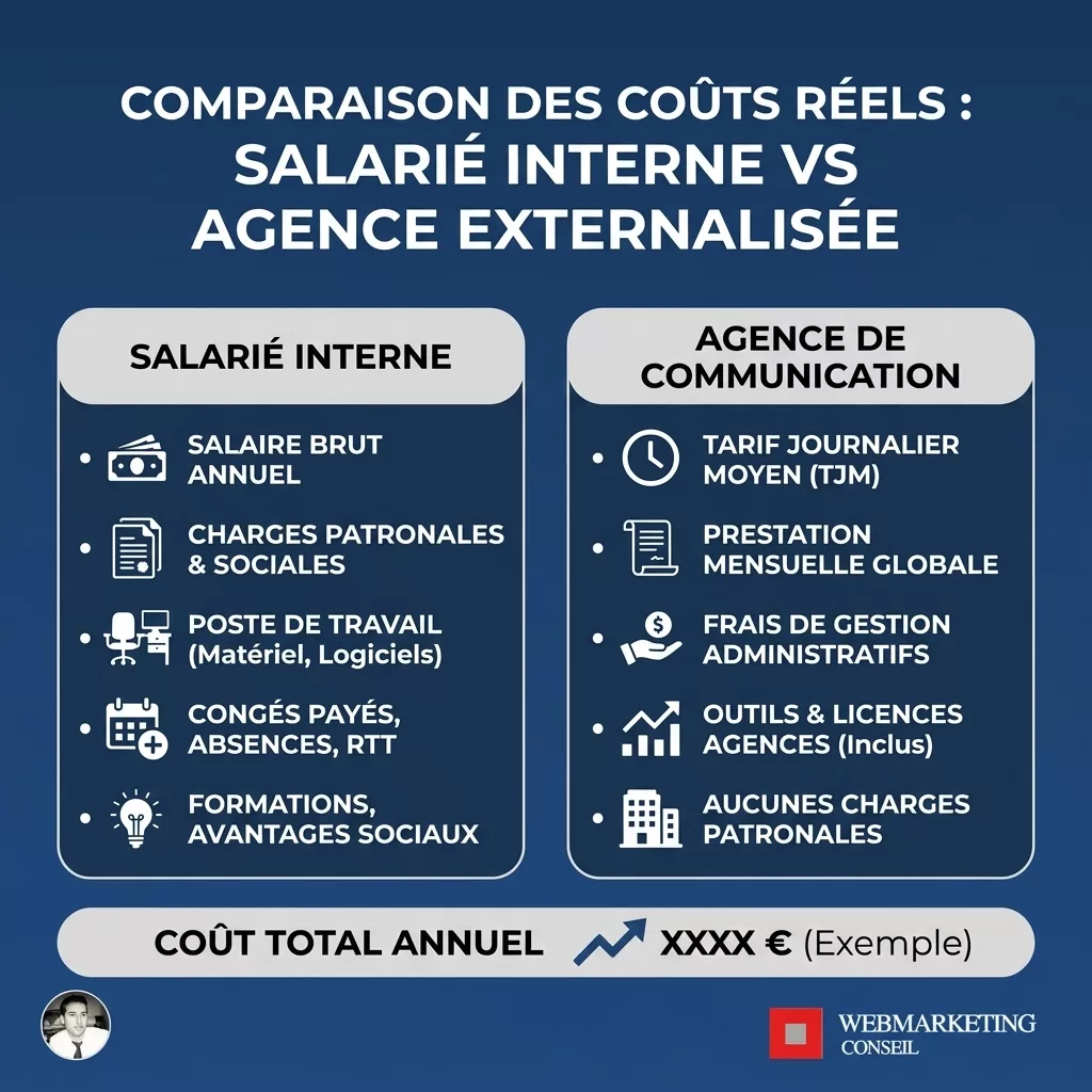 Comparatif coûts communication interne et externe