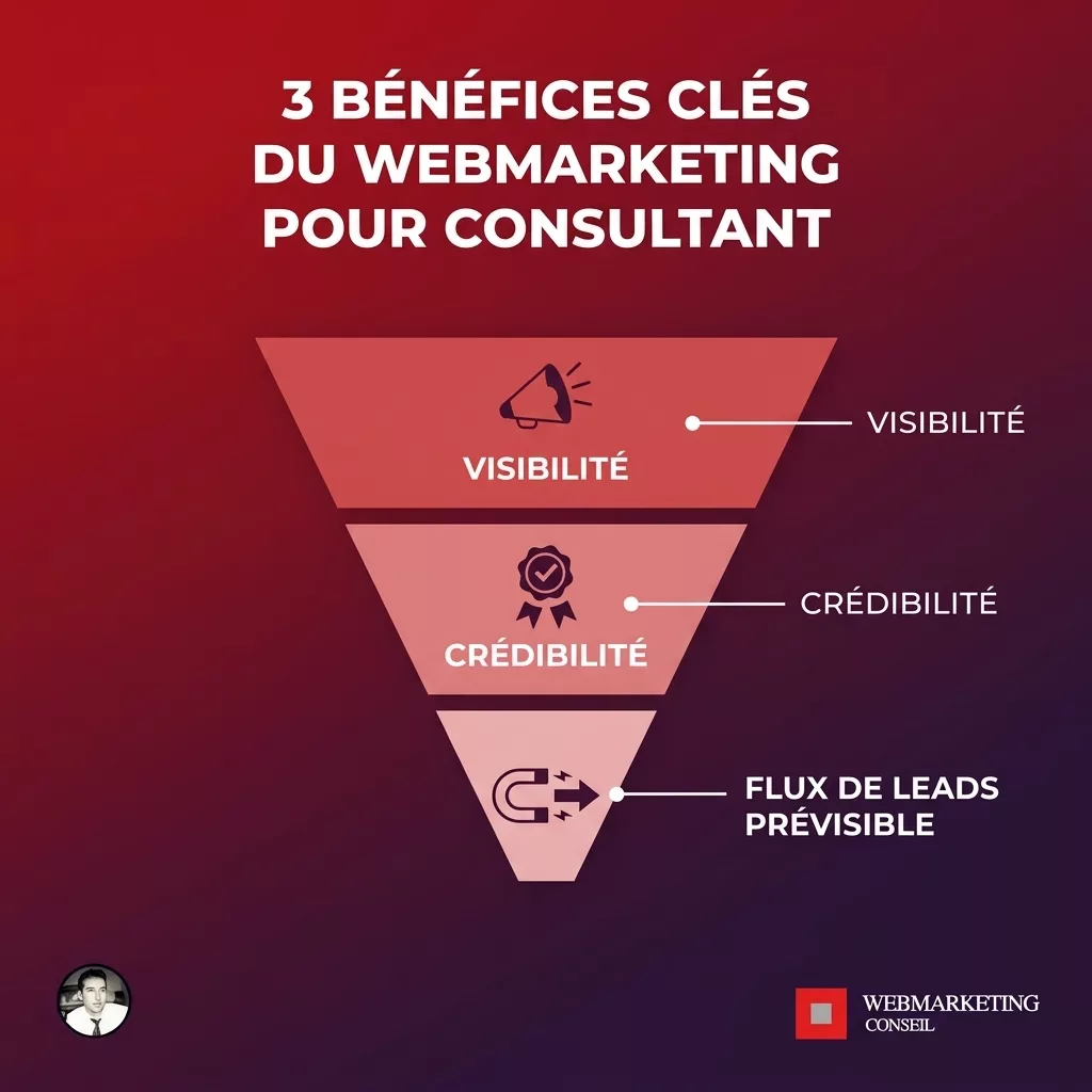 Les 3 bénéfices du webmarketing pour consultant indépendant