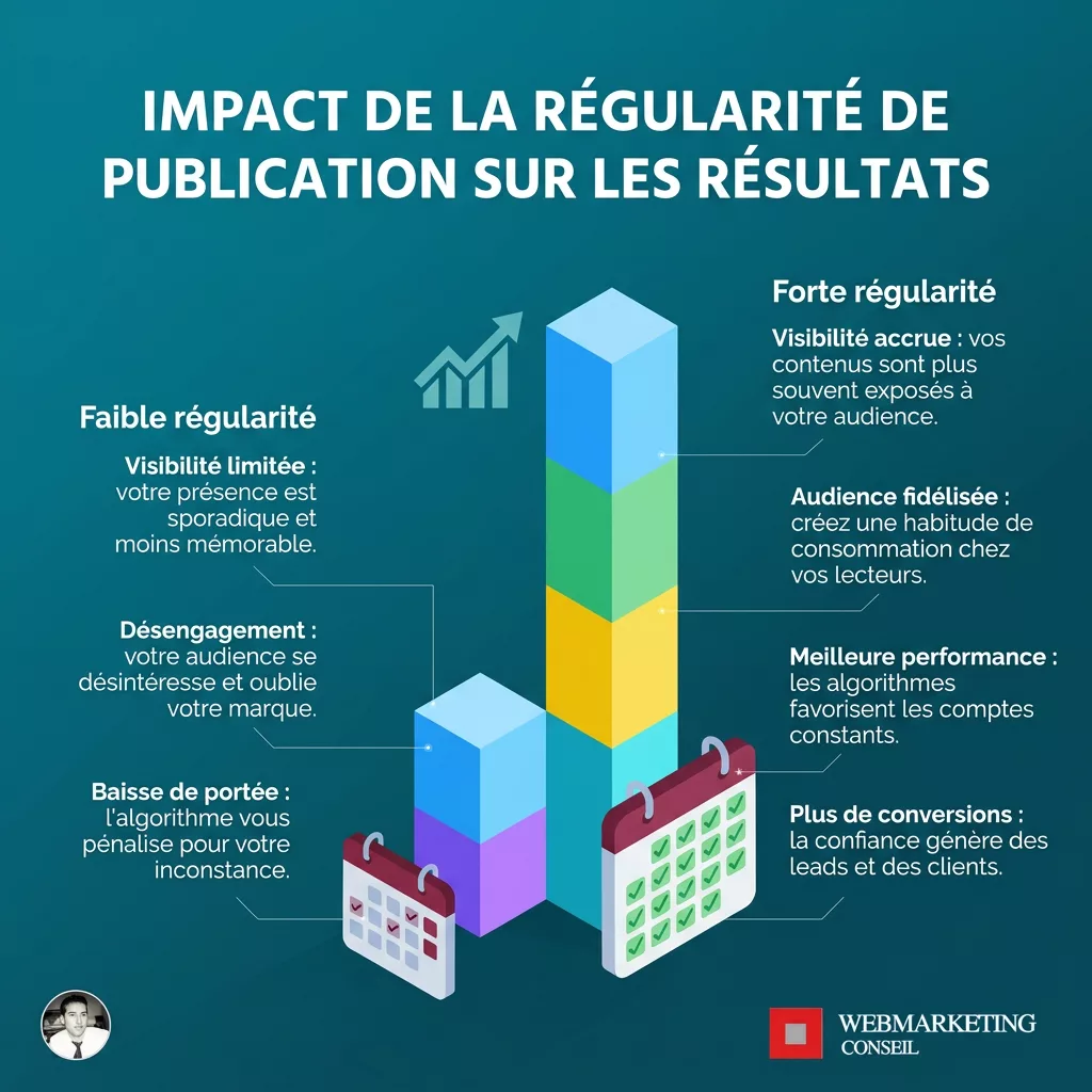 Comparatif publication régulière et sporadique