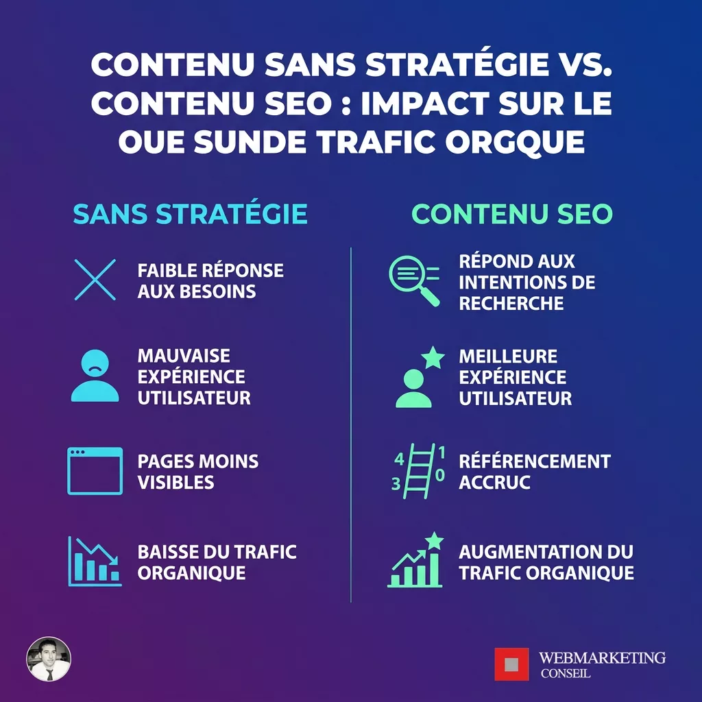 Différence contenu classique et contenu SEO