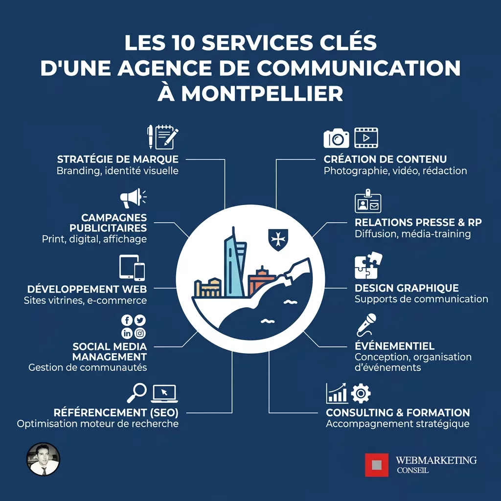 Infographie services agence communication Montpellier