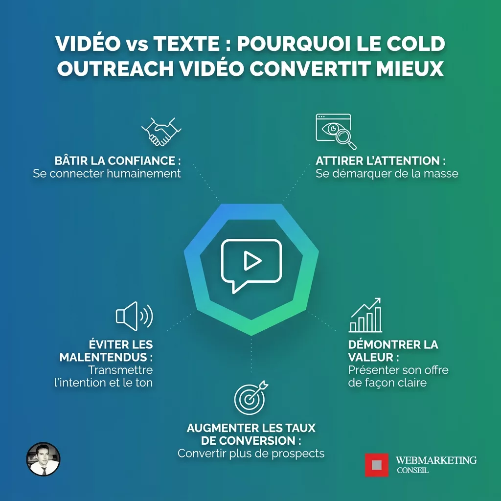 Comparaison taux de réponse vidéo et texte en prospection