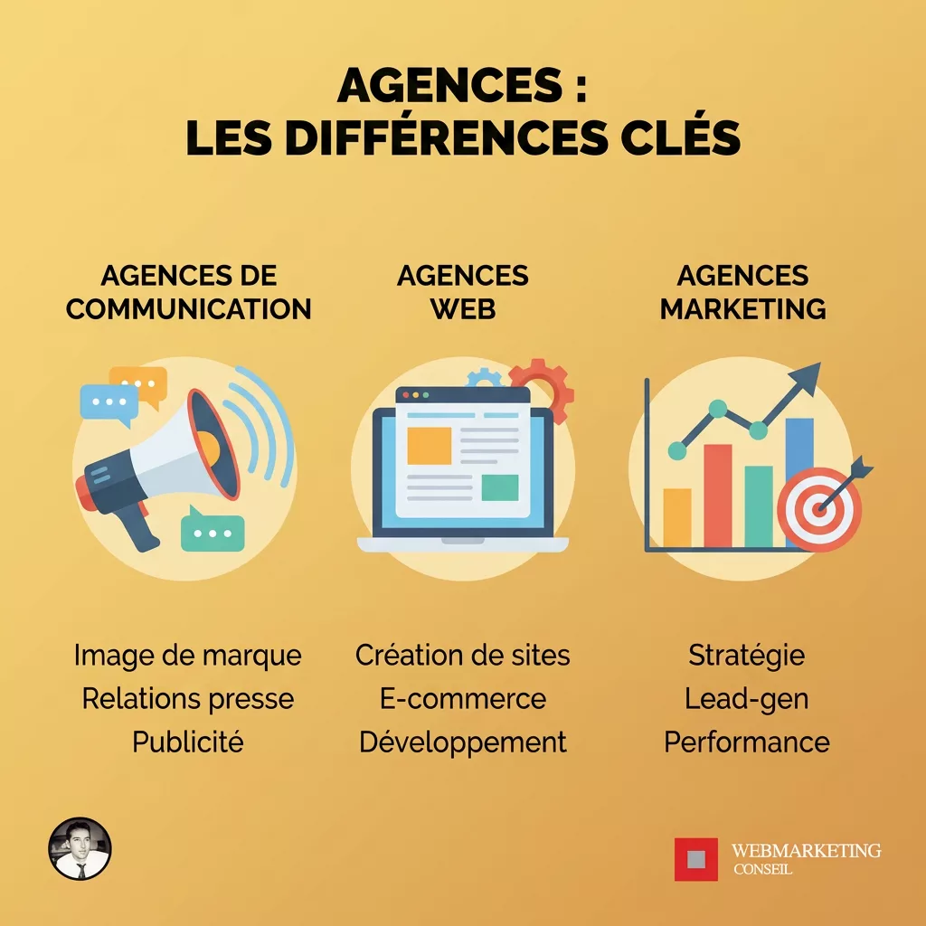 Comparatif des types d'agences de communication