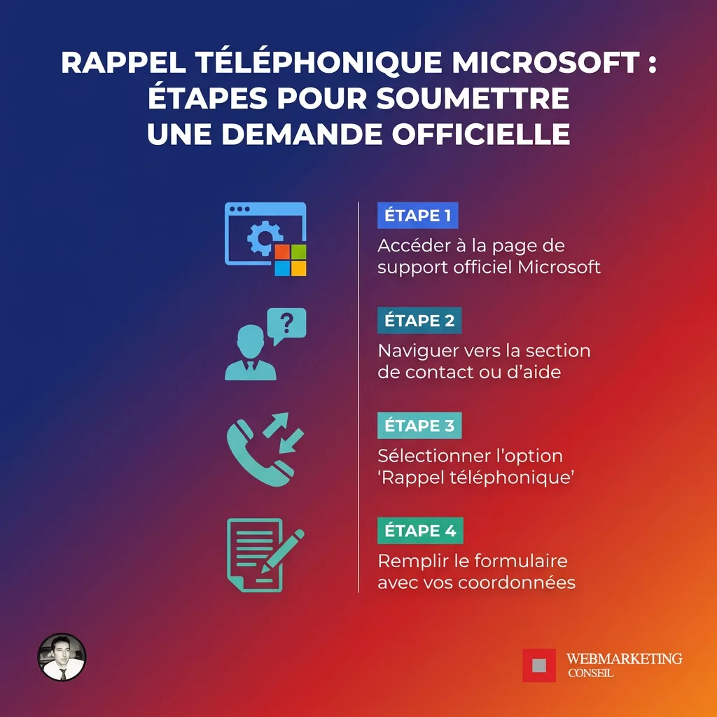 Demande rappel téléphonique Microsoft