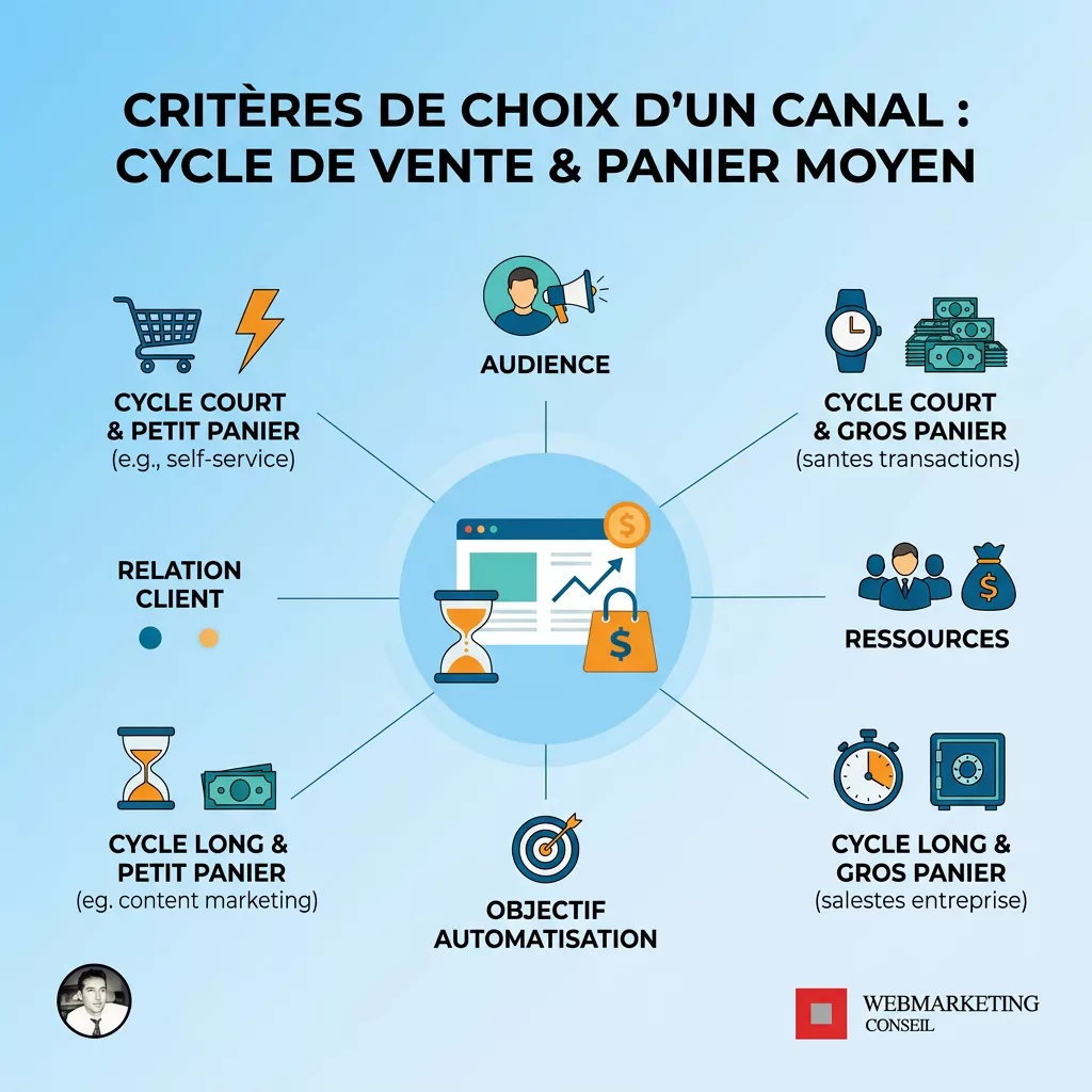 Matrice de choix de canal d'acquisition B2B