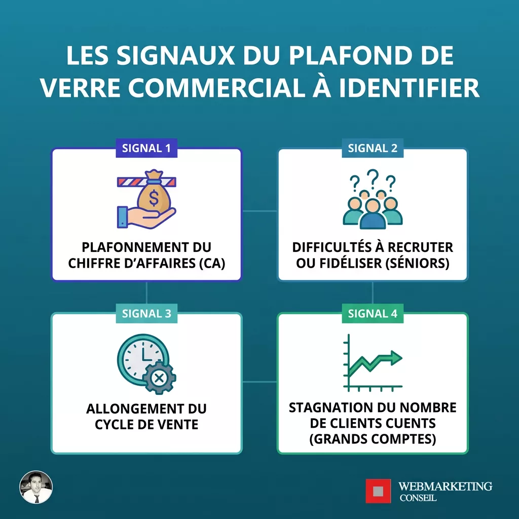 Symptômes pipeline imprévisible et dépendance au dirigeant