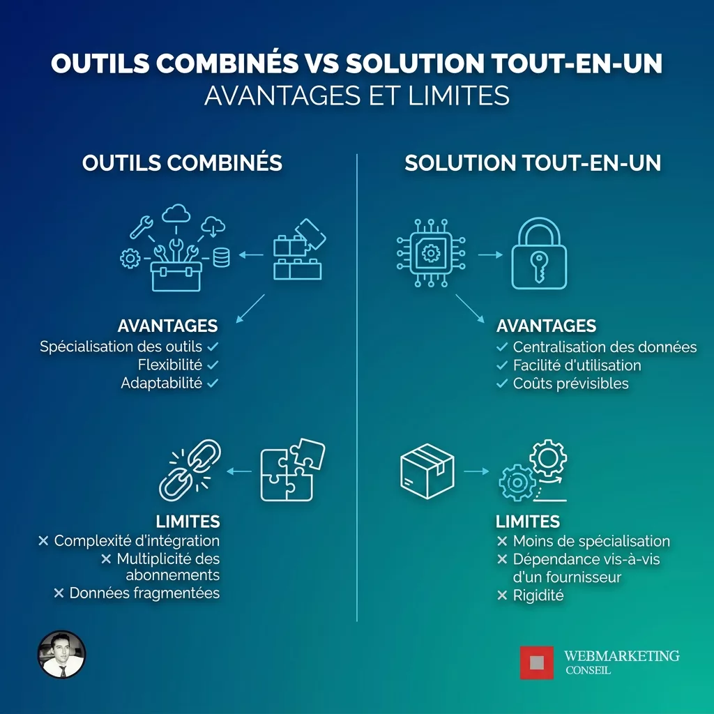 Comparaison visuelle de deux approches d'automatisation