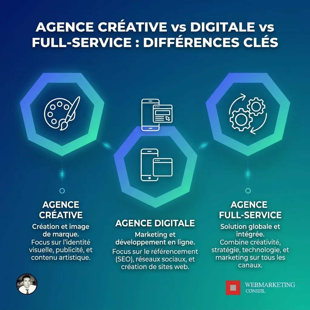 Comparatif des types d'agences de communication