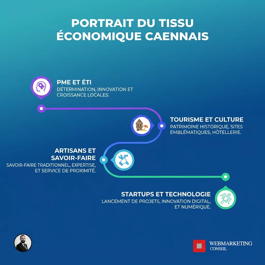 Carte économique de Caen et du Calvados
