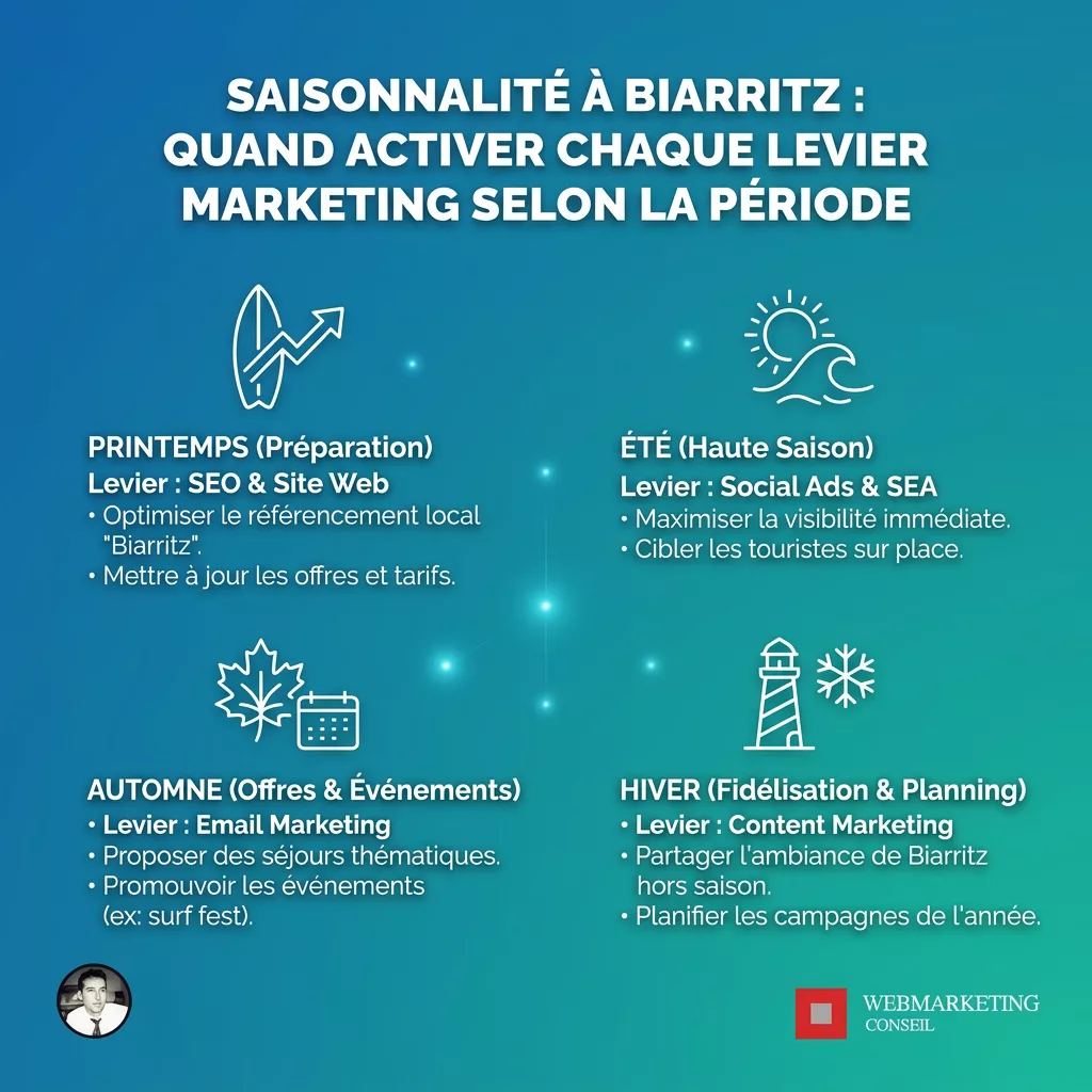 Calendrier saisonnier marketing Biarritz