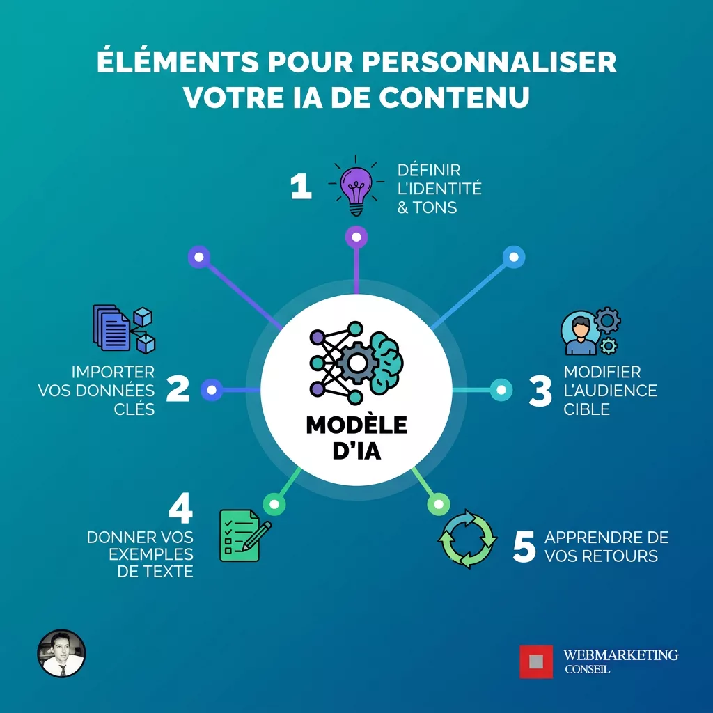 Liste des éléments de personnalisation du profil de marque