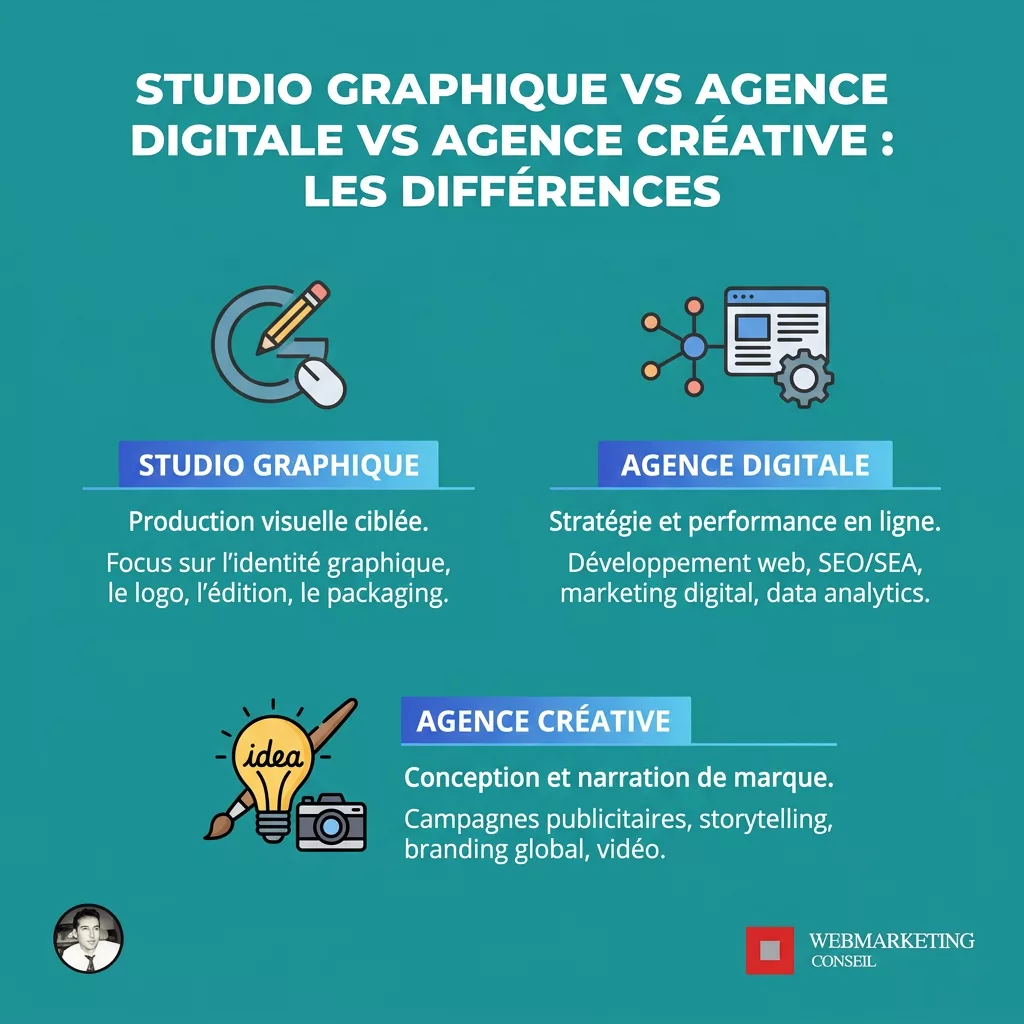 Comparatif types d'agences de communication
