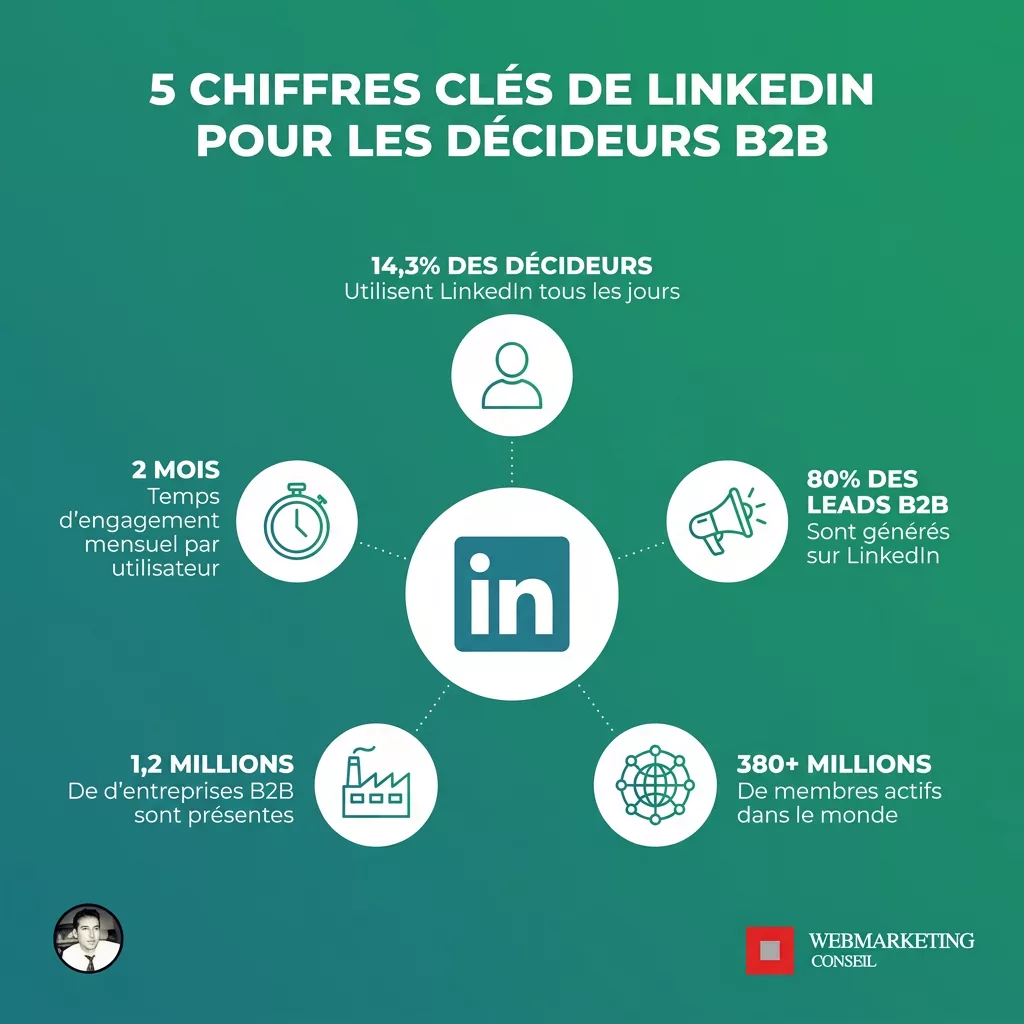 Statistiques LinkedIn B2B pour coachs et formateurs