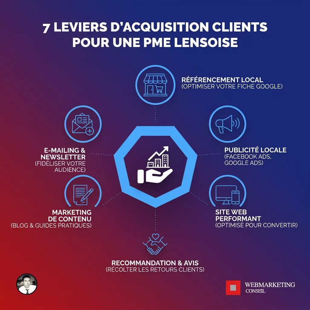 Leviers acquisition clients Lens