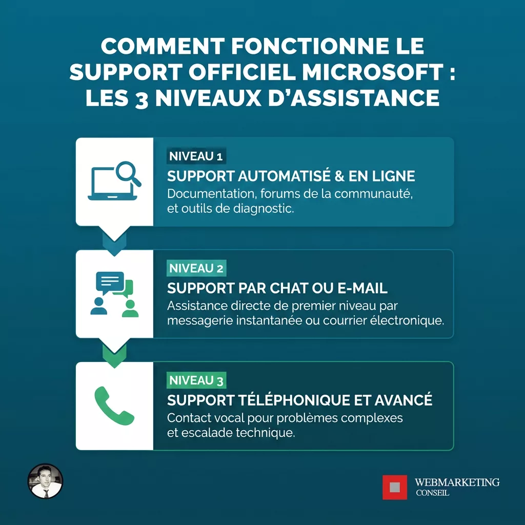 Niveaux support Microsoft Outlook