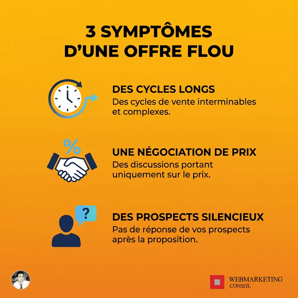 Liste des symptômes d'une offre B2B manquant de clarté