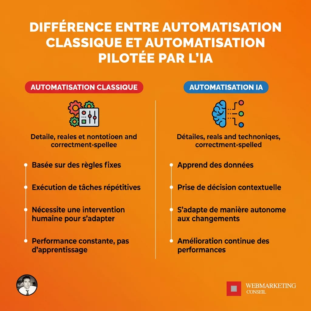 Comparaison automatisation classique vs IA