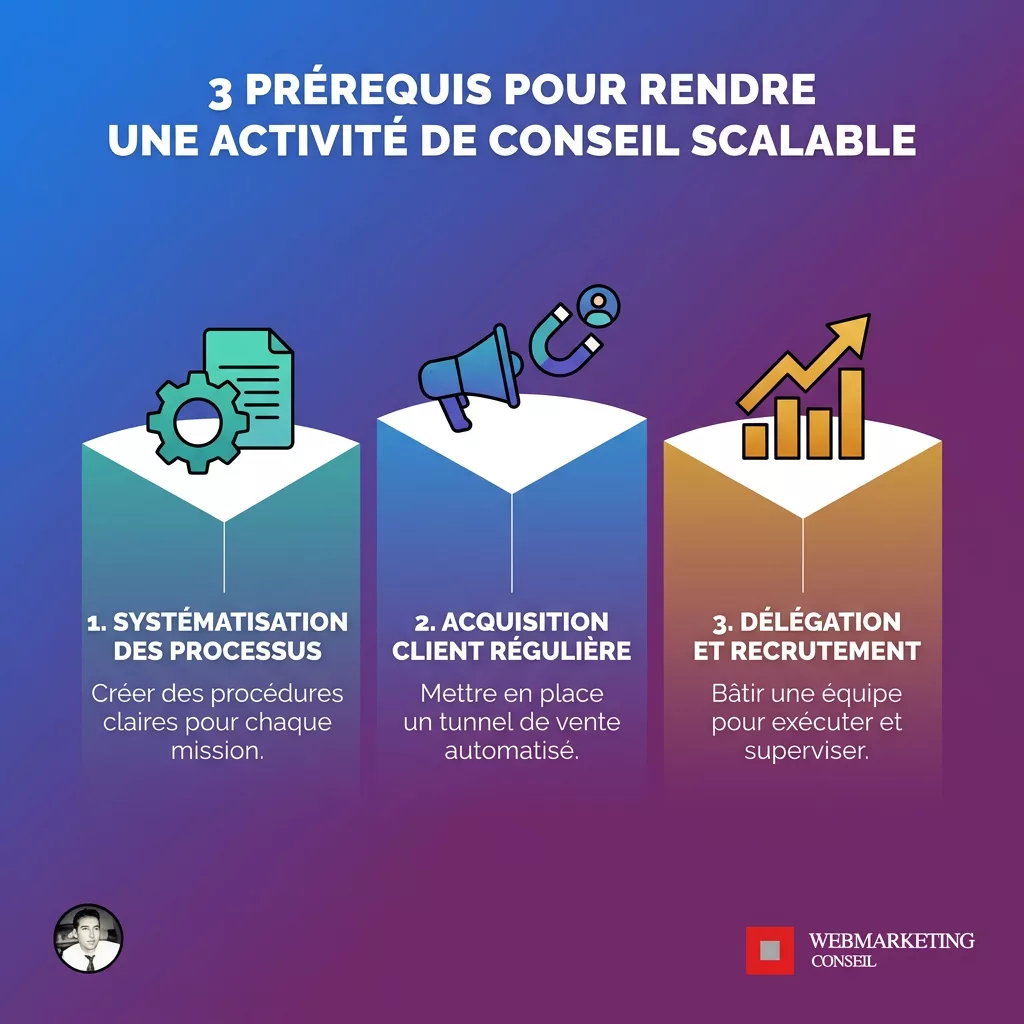 Liste des conditions nécessaires à la scalabilité du conseil