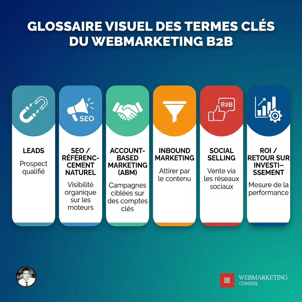 Infographie glossaire webmarketing